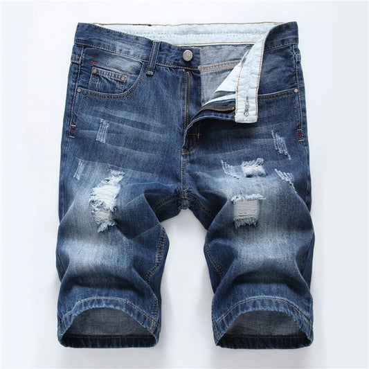 Charles Mid Waisted Ripped Jeans Shorts